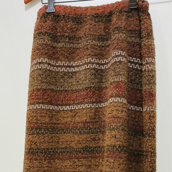 Beautiful Peruvian Collection Skirt | Knit Wool-Blend Maxi Skirt | L - Picture 1 of 2